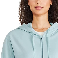 Haut à capuchon zippé sur la longueur George pour femmes Tailles TP–TTG