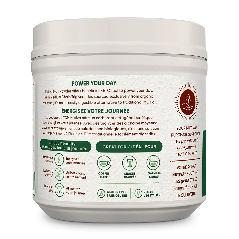 Nutiva Organic MCT Oil Powder 300g Unflavoured