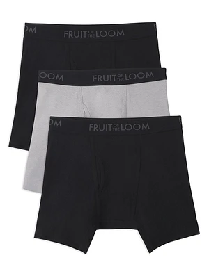 Caleçons Boxeurs Respirant Fruit of the Loom pour hommes, paquet de 3