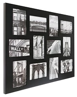 Kiera Grace Napa Hanging Collage Photo Frame - 18.5" x 24", Fits 12 - 4" x 6" Photos, Black