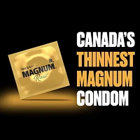 Trojan Magnum Raw Large Size Lubricated Condoms, 8 Lubricated Latex Condoms