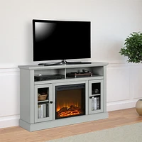 Chicago Electric Fireplace TV Console for TVs up to a 50", Dove Gray