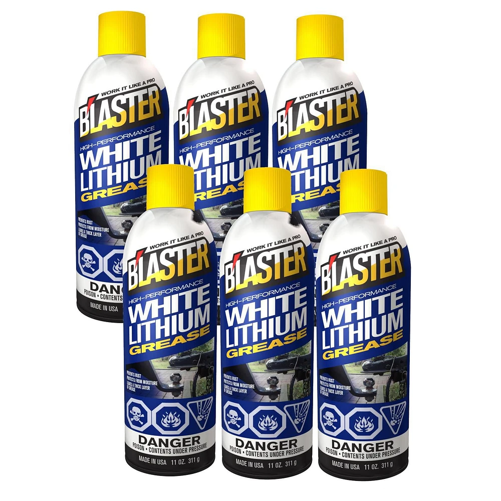 Blaster White Lithium Grease 6-Pack