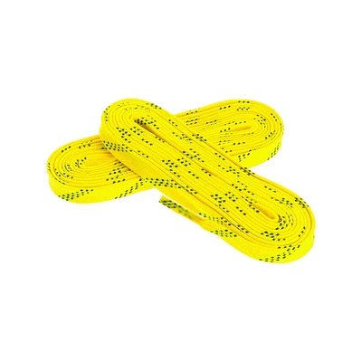 Warrior Waxed Skate Laces - Yellow - 84", For Skate Sizes junior 3-6