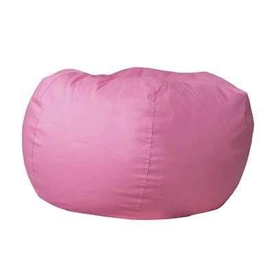 Oversized Solid Light Pink Bean Bag Chair