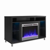 Lumina Fireplace TV Stand for TVs up to 48", Black Oak