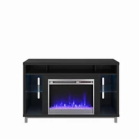 Lumina Fireplace TV Stand for TVs up to 48", Black Oak