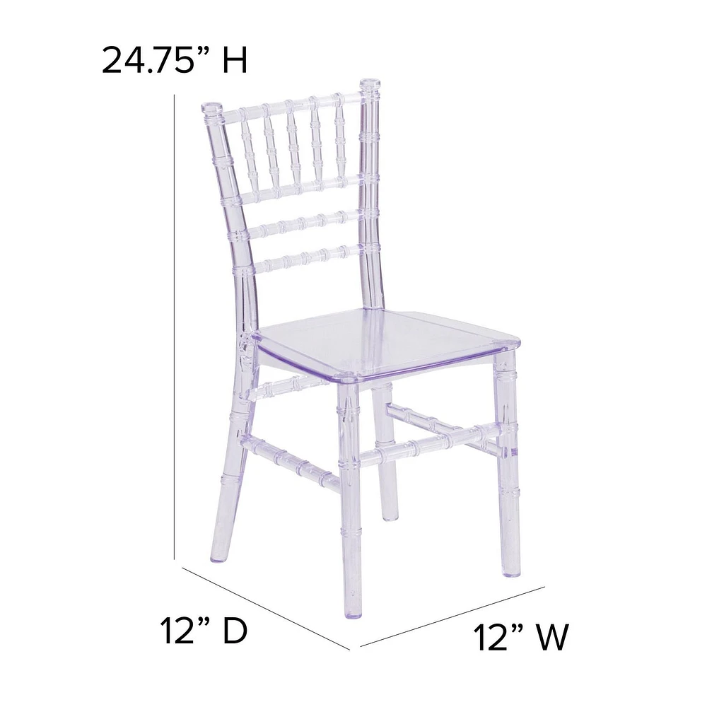 Kids White Resin Chiavari Chair