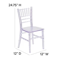 Kids White Resin Chiavari Chair