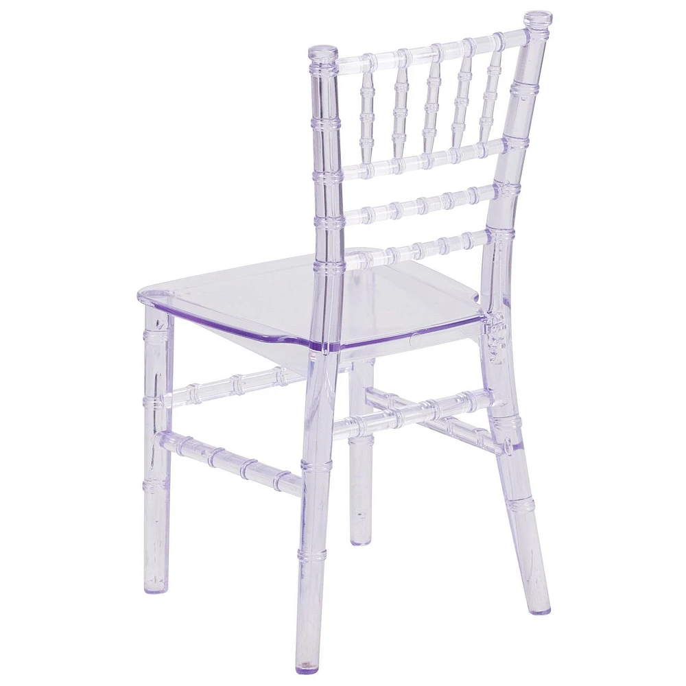 Kids White Resin Chiavari Chair