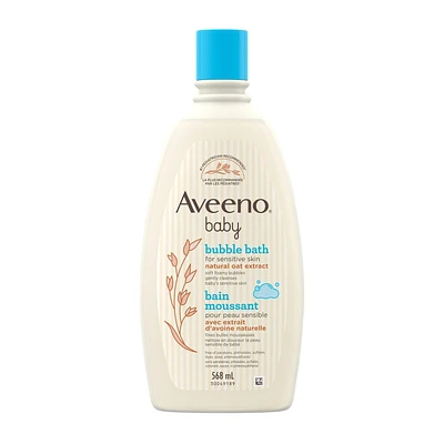 Aveeno Baby Bubble Bath - Baby Skin Care Product - Sensitive Skin Cleanser - Hypoallergenic - 568 mL, 568 ML