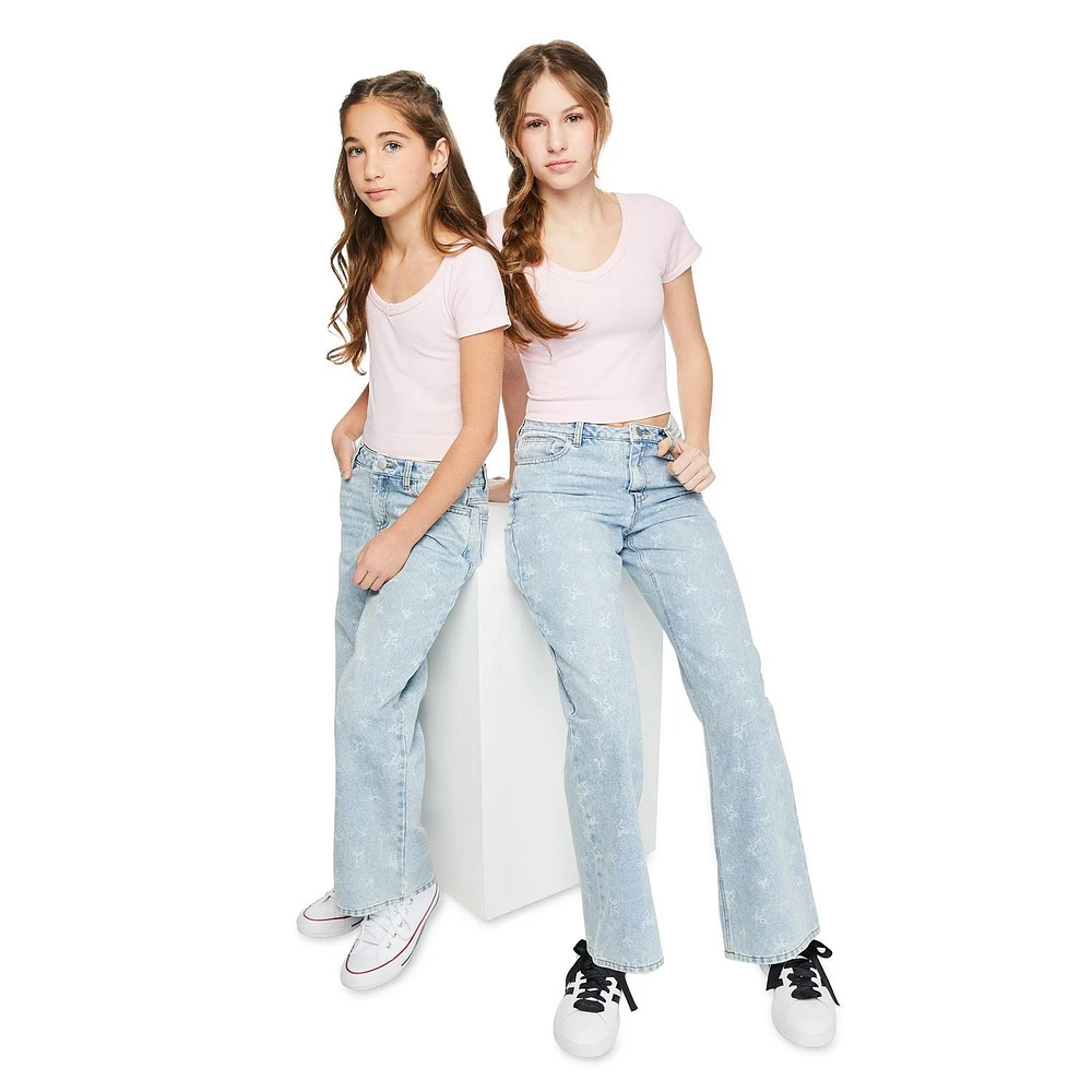 Jean à jambe large My Sister’s Closet pour filles