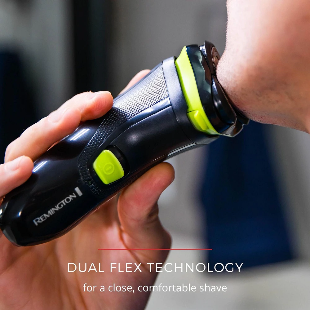 REMINGTON® UltraStyle Rechargeable Rotary Shaver, PR1320ADN, 40 Minutes of Cordless Runtime