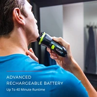 REMINGTON® UltraStyle Rechargeable Rotary Shaver, PR1320ADN, 40 Minutes of Cordless Runtime