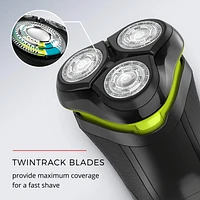 REMINGTON® UltraStyle Rechargeable Rotary Shaver, PR1320ADN, 40 Minutes of Cordless Runtime