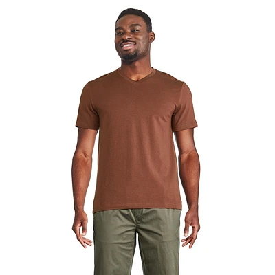 T-shirt extensible à encolure en V George pour hommes