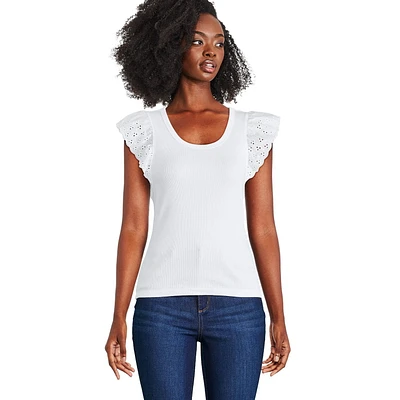 T-shirt à manches évasées George pour femmes Tailles TP–TTG