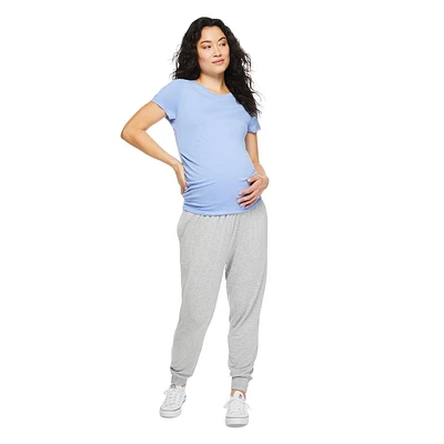 Paisley Sky Maternity Short Sleeve Crew Neck Tee