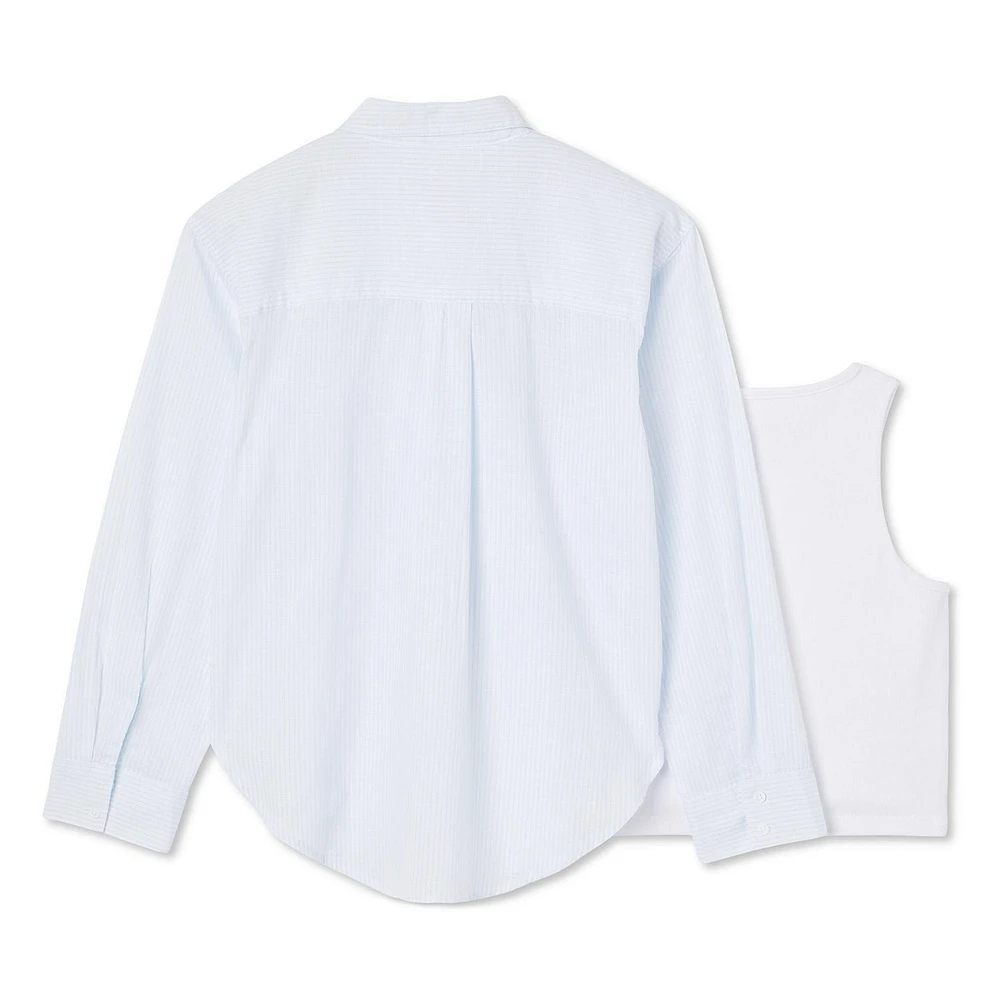 Ensemble 2 pièces avec chemise tissée George pour filles