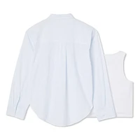 Ensemble 2 pièces avec chemise tissée George pour filles