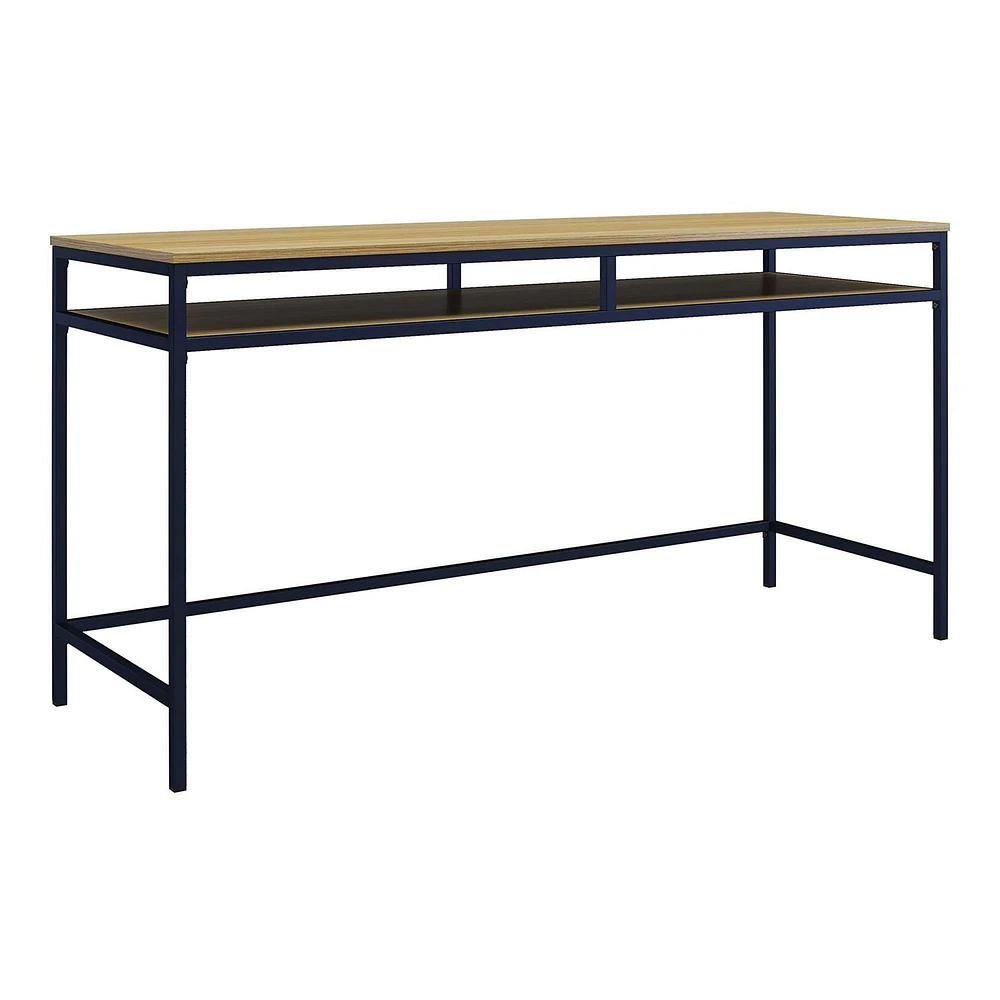 Bradford Computer Desk, Navy/Oak