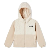 Manteau bimatière Canadiana pour petites filles Tailles 2T-5T