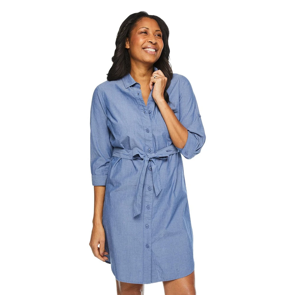 Robe-chemise à ceinture Iyla pour femmes Tailles P-TTG