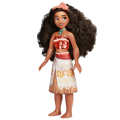 Disney Princess Royal Shimmer Moana Doll with Skirt and Accessories