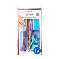 KISS Pedicure Kit - Professional - 15 Pieces, Professional quality.