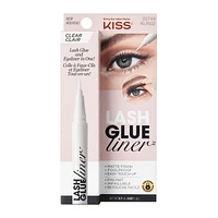 KISS Lash Glue Liner - Clear (0.02 Oz), Foolproof lash application.