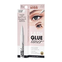 KISS Lash Glue Liner - Clear (0.02 Oz), Foolproof lash application.