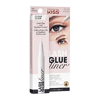 KISS Lash Glue Liner - Clear (0.02 Oz), Foolproof lash application.