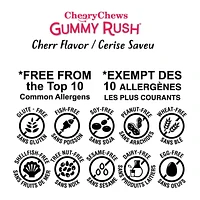 Gummy Rush - Fizzy Cerises 70g/2.46oz Quantité - 70g/2.46oz