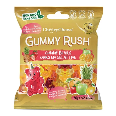 Gummy Rush - Gummy Bears 70g/2.46oz, Quantity - 70g/2.46oz