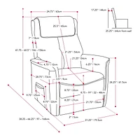 CorLiving Ashley Upholstered Power Lift Recliner for Adults - Electric Recliner Chairs, Power Lift Recliner Chair, Lift Recliners & Power Lift Recliner Chair for Elderly