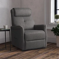 CorLiving Ashley Upholstered Power Lift Recliner for Adults - Electric Recliner Chairs, Power Lift Recliner Chair, Lift Recliners & Power Lift Recliner Chair for Elderly