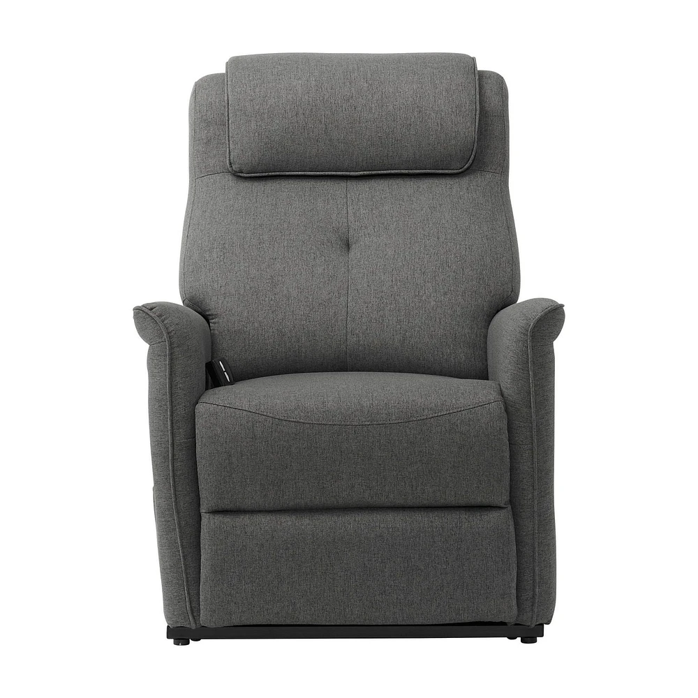 CorLiving Ashley Upholstered Power Lift Recliner for Adults - Electric Recliner Chairs, Power Lift Recliner Chair, Lift Recliners & Power Lift Recliner Chair for Elderly