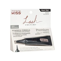 KISS Lash Couture Strip Lash Adhesive - Premium - Black (0.24 Oz), Super strong hold.