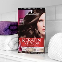 Schwarzkopf Keratin Color Permanent Hair Color Cream, 1 Pack/60 ml