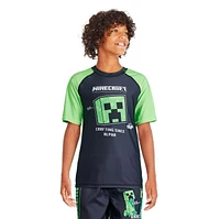Haut de bain anti-UV Minecraft pour garçons