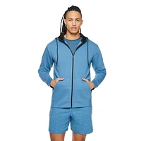 Haut à capuchon en molleton zippé sur la longueur Athletic Works pour hommes Tailles P-2XL