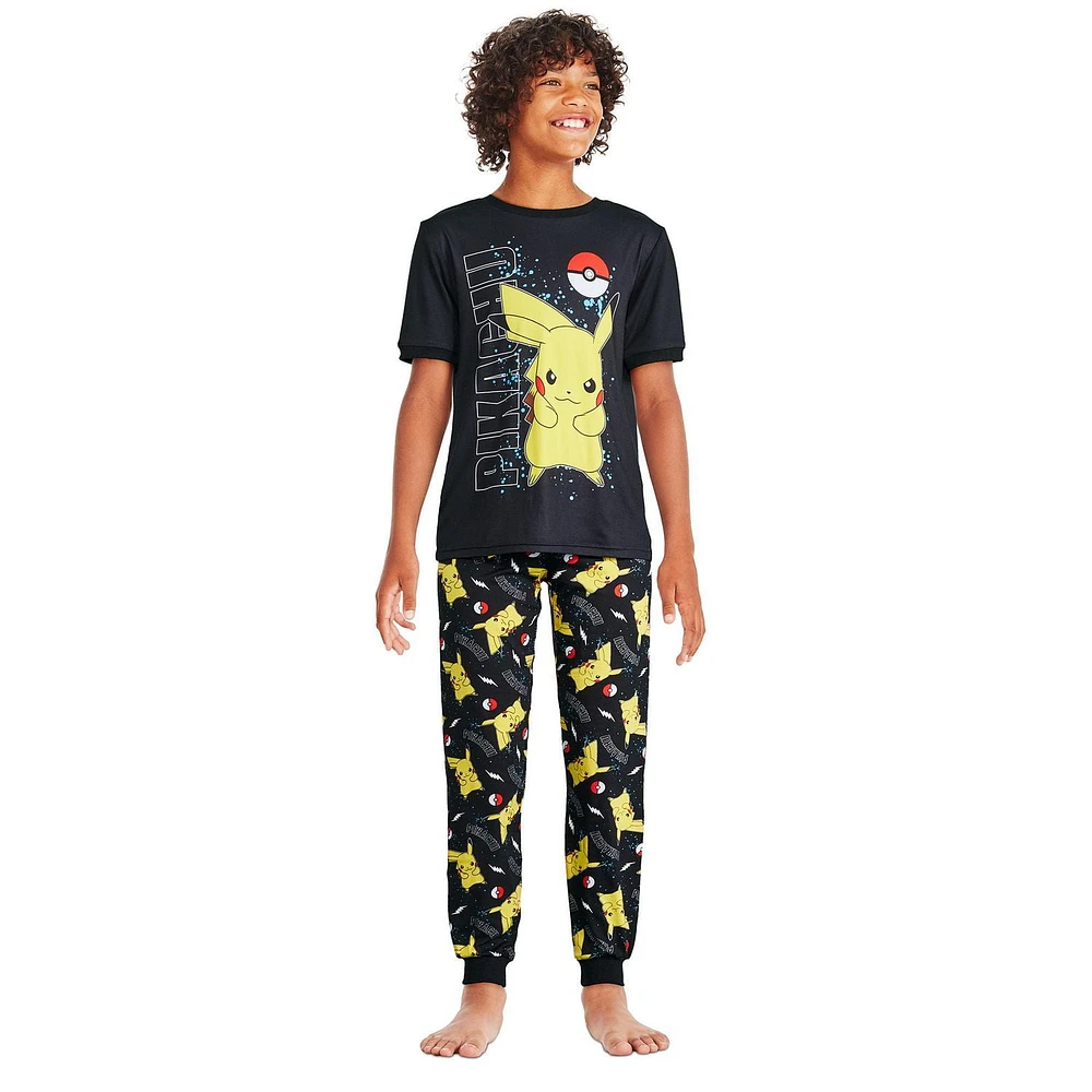 Pokemon Boys' Pikachu Pajama 2-Piece Set
