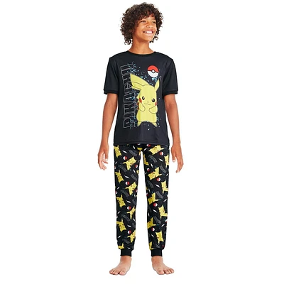 Pokemon Boys' Pikachu Pajama 2-Piece Set