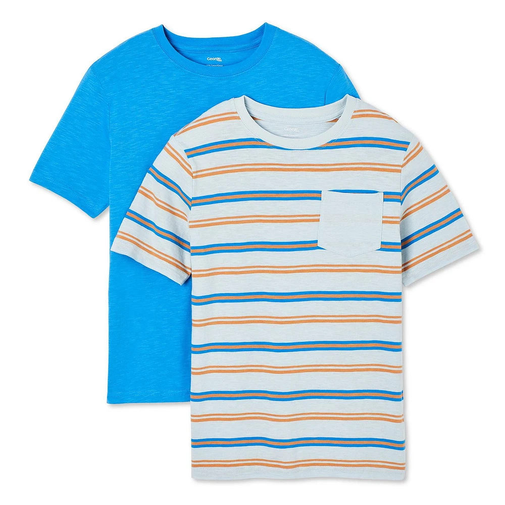 George Boys' Crew Neckline Tee 2-Pack, Sizes XS-XL