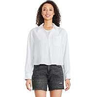 Chemise surdimensionnée écourtée George pour femmes
