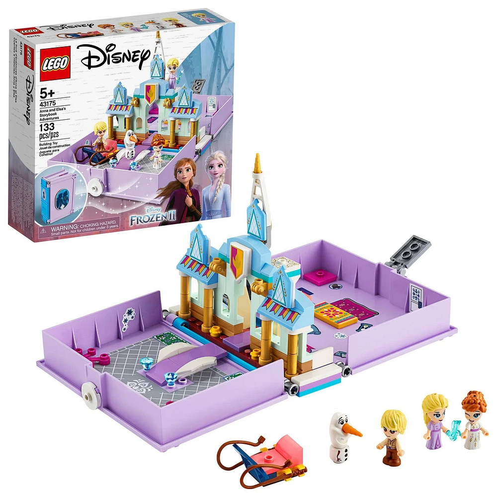 LEGO Disney Anna and Elsa’s Storybook Adventures 43175 Toy Building Kit (133 Pieces)