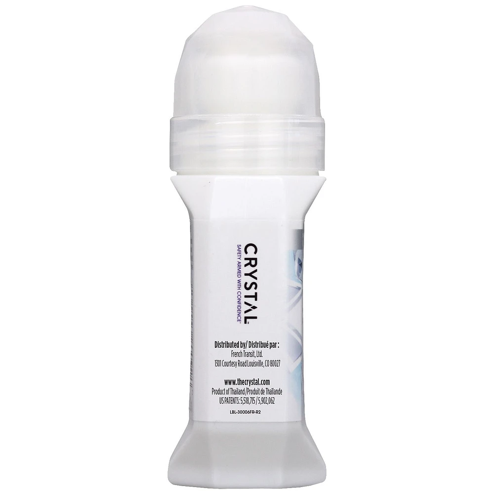 Déodorant à bille totalement naturel pour le corps de Crystal | Sans parfum et sans parabène  | Végétalien et sans cruauté 1,69 oz liquide (60 ml)