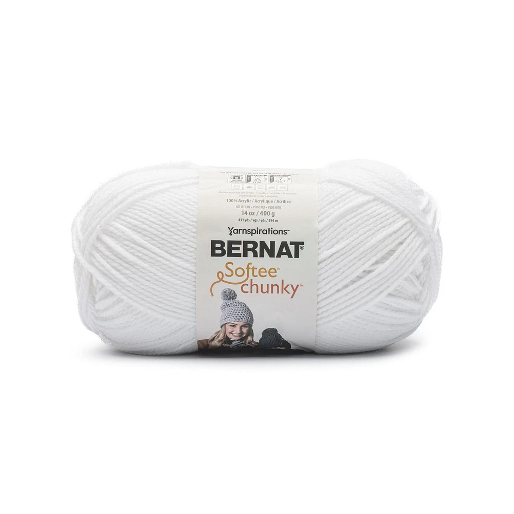 Bernat® Softee® Chunky™ Yarn, Acrylic #6 Super Bulky, 14oz/400g, 431 Yards