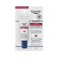 EUCERIN AQUAPHOR Lip Balm Healing Ointment for Extremely Dry, Chapped and Cracked Lips | Aquaphor Lip Repair | Non-Comedogenic lip balm | Fragrance-free lip balm | Recommended by Dermatologists, 10mL tube