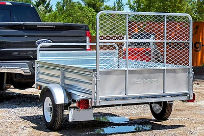 DK2 4.5 ft. x 7.5 ft. Single Axle Galvanized Multi-Utility Trailer (Drive-Up Gate Included)